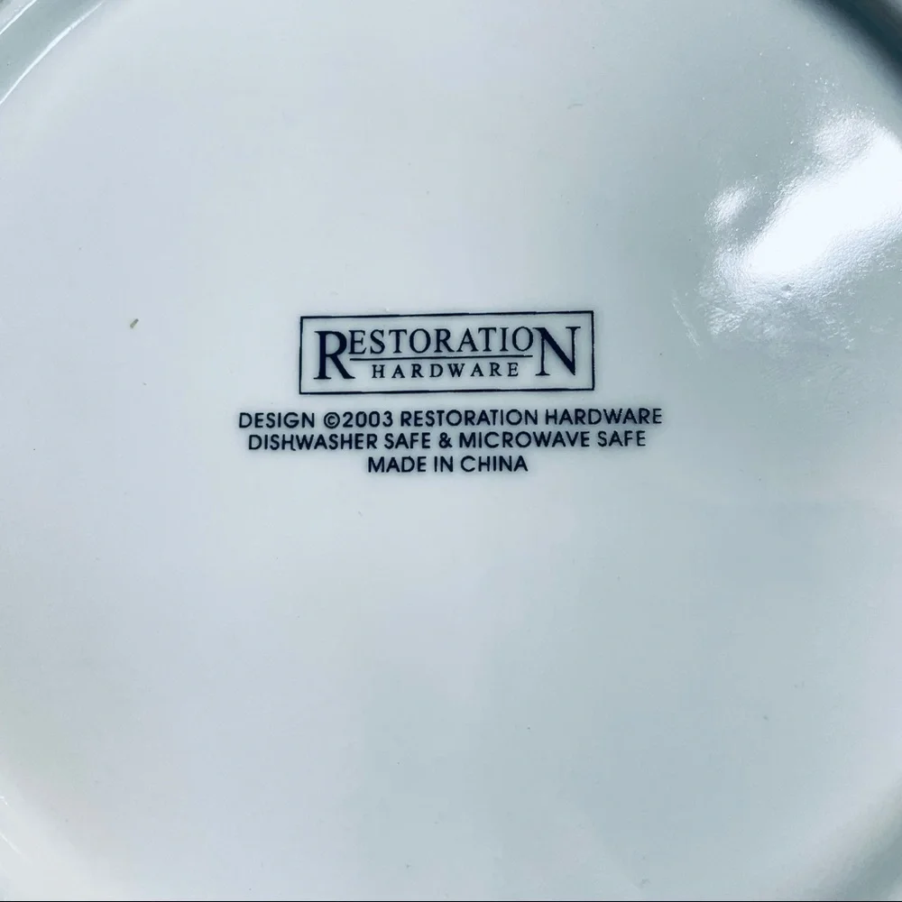 Vintage Restoration Hardware FRENCH Farmhouse appetizer lunch plates set of 4